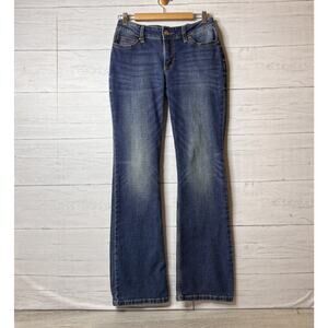 Wrangler Jeans Womens SZ 29X34 Medium Wash Boot Cut Cotton Blend Western Stretch